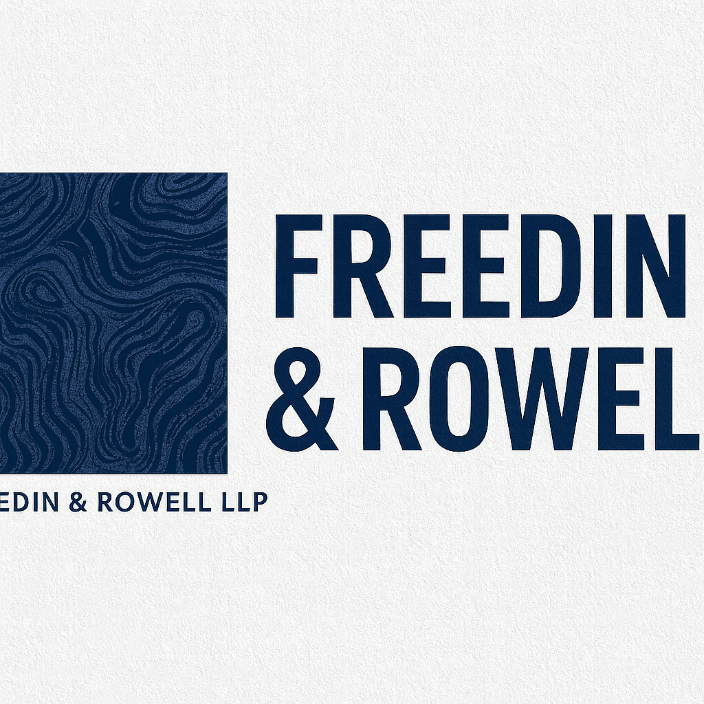 FREEDIN & ROWELL logo blue